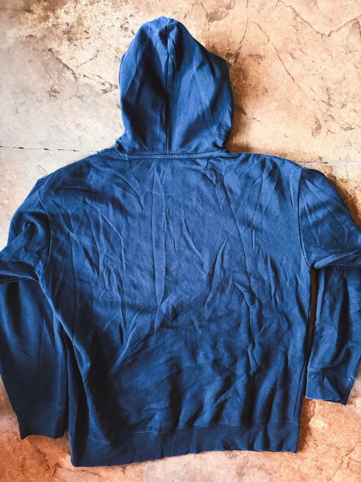 Golden State Warriors Mens Hoodie Sz L Blue Mitchell & Ness Pullover 75th Logo - Image 4 of 4