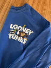 Looney Tunes Youth Crew Neck Lightweight Sweatshirt That's All Folks Sz S
