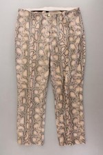 Marc Cain 7/8 Hose Hose für Damen Gr. 42, L mit Tierdruck creme aus Polyester