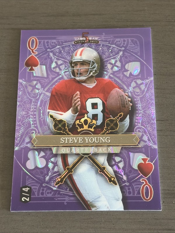 2024 Wild Card Football 5 Card Draw SDPS-SYN Steve Young Purple /4 49ers