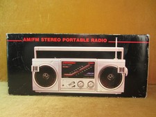 Americana AM/FM Stereo Portable Radio Model 2220 Vintage Radio Receiver