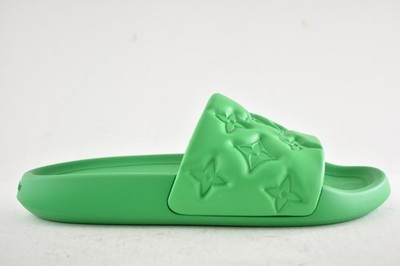 Louis Vuitton Waterfront Mule Bubble Monogram Green Slide Sandal