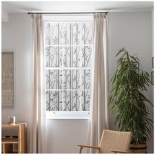 Bamboo Frosted Window Film Static Cling Privacy Covering