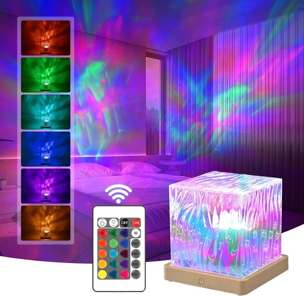 Nordlicht Projektor, Sternenhimmel, 16 Farben, 3D-Hologramm-image