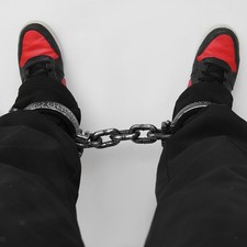 Halloween Prisoner Foot Shackles Chain Fake Leg Shackles for Party Favors