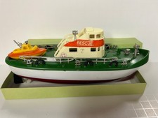 Vintage 60's? B/O Toy Rescue Ship Boat Like MOTORIFIC BOATERIFIC - WORKING