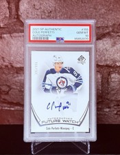 2021 SP Authentic Cole Perfetti Auto Future Watch /999 PSA 10 GEM MT Jets RC