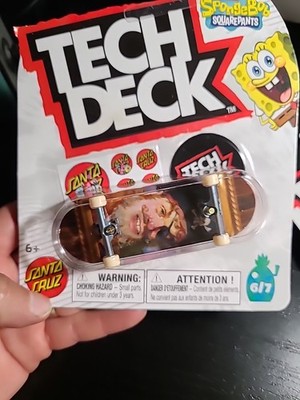 2025  TECH DECK  SPONGEBOB SQUAREPANTS SANTA CRUZ   PIRATE FINGER BOARDS 6/7