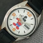 VINTAGE SEIKO AUTOMATIC 7009A JAPAN MENS MICKEY DIAL WATCH a2883-U