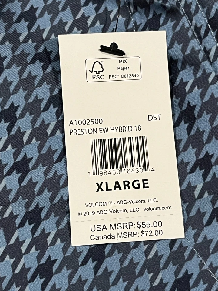 Volcom Shorts Mens Extra Large Preston Hybrid Swim Trunks Drawstring Stretch - Image 2 of 4