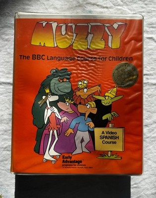 Muzzy BBC Language Course Spanish & English VHS Cassette Box Set Early Advantage