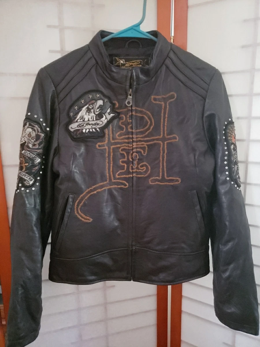 Ed Hardy Leather Jacket products for sale | eBay Ed Hardy Leather Jacket products for sale | eBay
