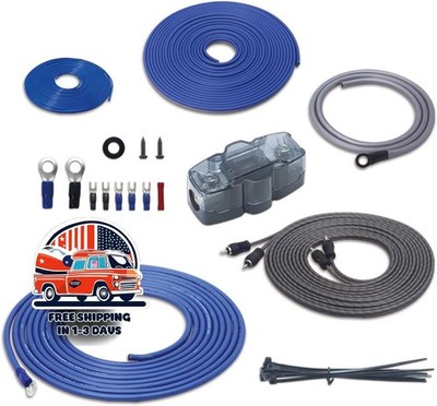 Cableado completo de amplificador CCA con cable RCA OFC, resistente al calor, US