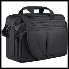 Lightweight 17.3" Water-Resistant Laptop Briefcase - Ideal for Business