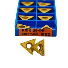 10 pi??ces inserts de tournage CNC TCMT16T304HMP NC3020 pour acier inoxydable