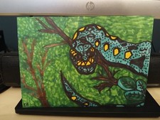 Drawing Anaconda Snake Amazon Jungle Rain Forest Animal Reptile Trees Science 