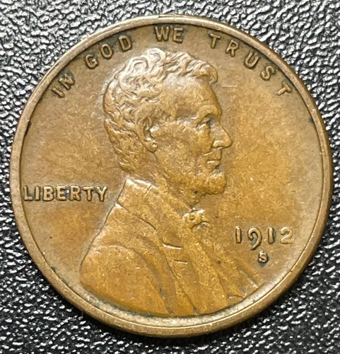 1912 S Lincoln Wheat Cent / Extra Fine Condition / Only 4,431,000 Minted