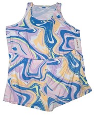 Joyspun Women's Plus Size XL 16-18 Tank Top Pajama Short Set 2-Piece New Marble