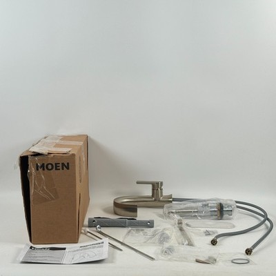 Moen Doux Brushed Nickel 1-Handle High Arc Laminar Stream Faucet S6910BN