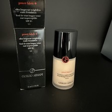 GIORGIO ARMANI Power Fabric Longwear High Cover Foundation 12ml NIB 1.5 