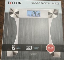 Taylor Digital Bathroom Scale Clear Glass