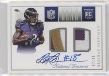 2015 Panini National Treasures Prime 7/49 Breshad Perriman #RNG-BP Auto 0co1