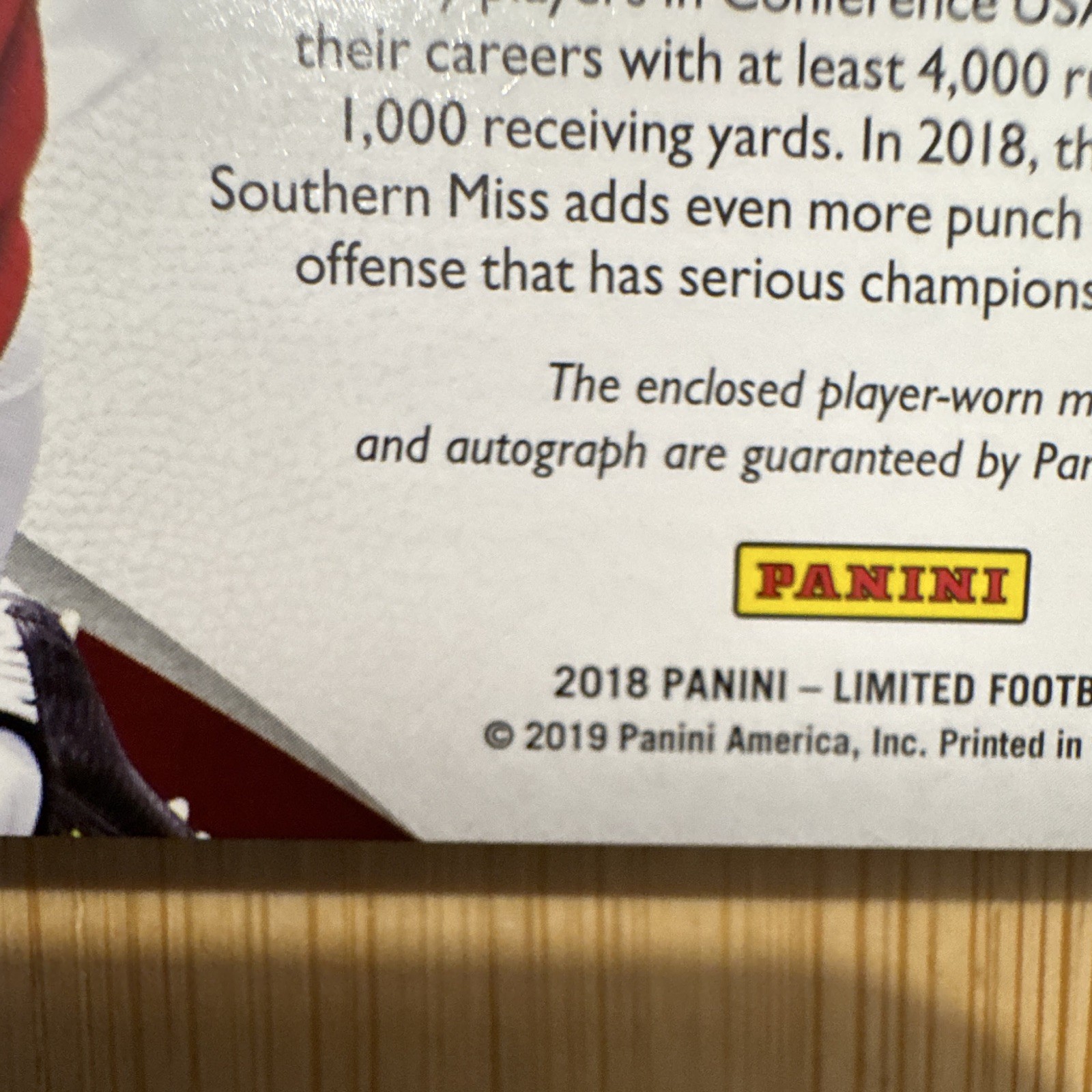 Panini 2018 Limited Ito Smith RC Logo Patch Auto  #160 /15 Falcons. Variation!!! view 12