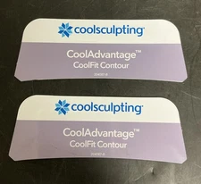 Lot of 2 Zeltiq CoolSculpting CoolAdvantage CoolFit Contour Templates 204087-B