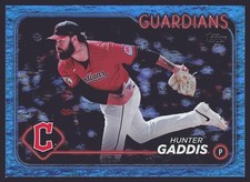 2024 Topps Update #US211 Hunter Gaddis Blue Holofoil #/999 SN