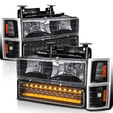 Headlights Set For 1994-1998 Chevy Ck Tahoe Suburban