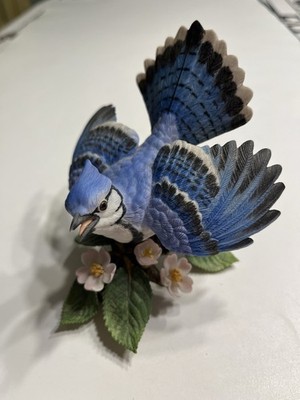 Lenox Garden Bird Collection Fine Porcelain Blue Jay Figurine