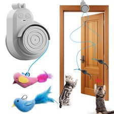 CATPICK Interactive Cat Toy Automatic Electric Flying Bird Feather for Indoor Ca