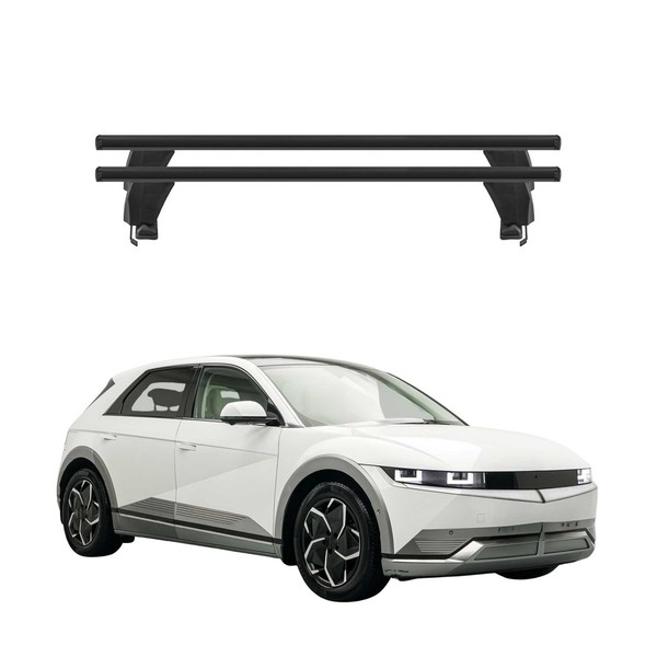 Menabo DachträGer GrundtäGer FüR Hyundai Ioniq 5 2021-2026 50Kg Alu Schwarz 2X-image
