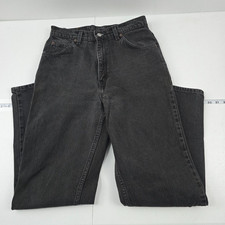 Vintage Levi's orange tab jeans 921 tapered fit black 12 med womens 4251 90's