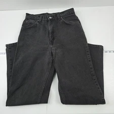 Vintage Levi's orange tab jeans 921 tapered fit black 12 med womens 4251 90's