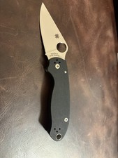 Spyderco Para-3 G10 Compression Lock Knife Black, CPM-S45V
