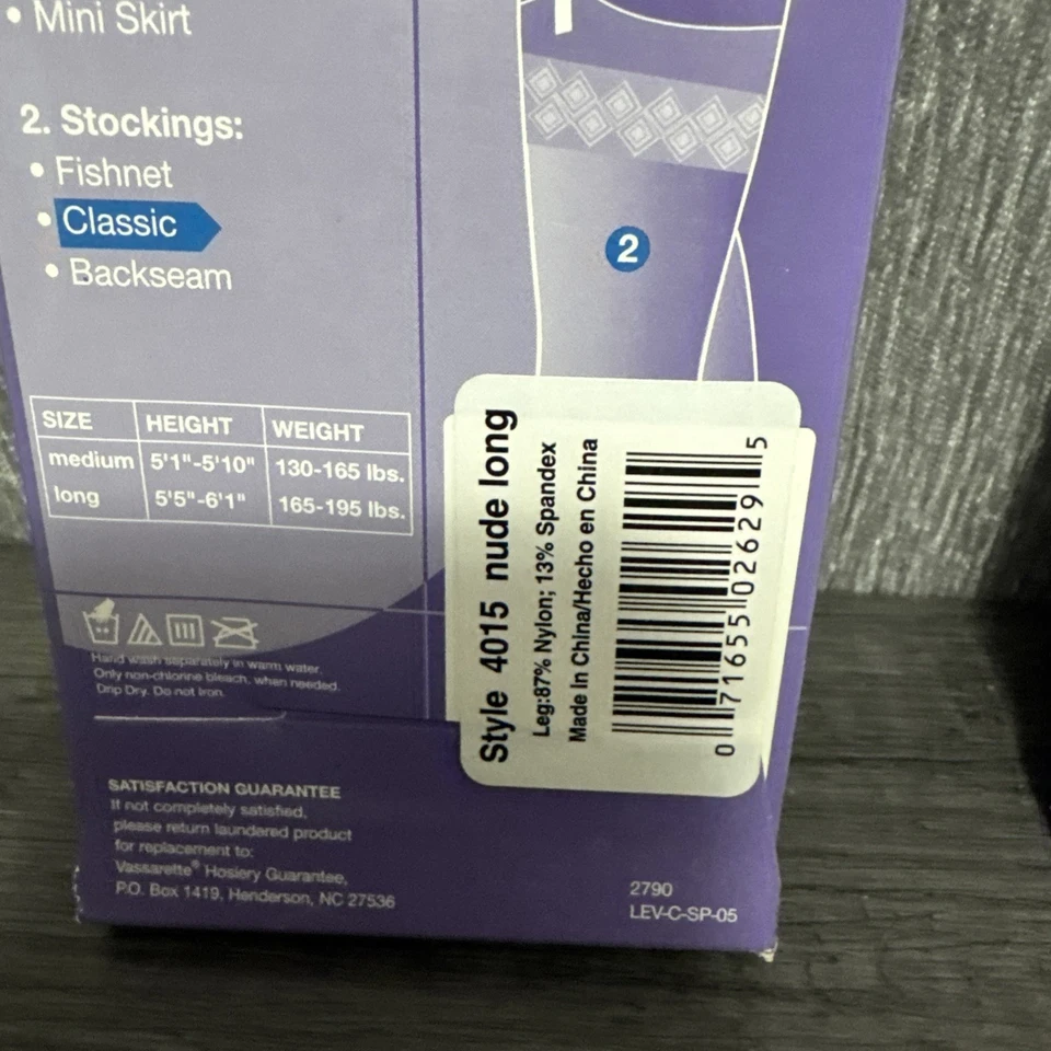 4 MEDIAS VASSARETTE HER SECRET CLÁSICAS LARGAS DESNUDAS Estilo 4015 Foto 3 de 4