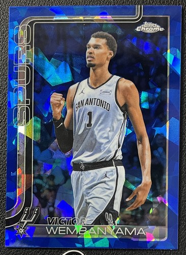 2025-26 Topps Chrome Update Sapphire Victor Wembanyama #22