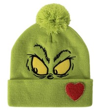 Grinch That Stole Christmas Pom Beanie Hat One Size SHIPS FAST 