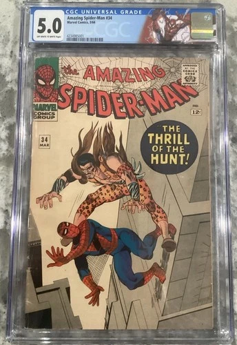 Amazing Spider-Man #34 1966 - CGC 5.0 - Kraven appearance
