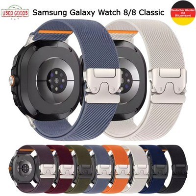 Nylon Uhrenarmband für Samsung Galaxy Watch 8  8 Classic 40 44 46 mm Sport Uhr