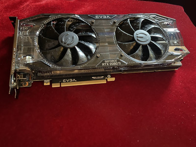 EVGA GeForce RTX 2080 Ti 11GB GDDR6 11G-P4-2382-KR (never used with monitors)