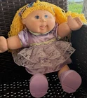 Cabbage Patch Kids Baby Doll Blonde Curly Hair Signed by Xavier Roberts