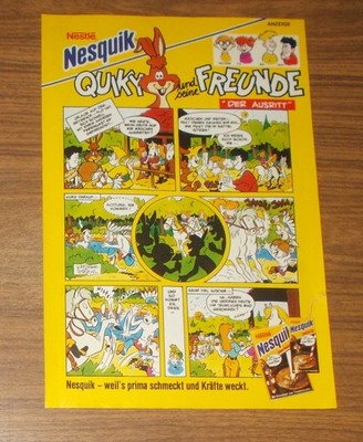 Seltene Werbung NESQUIK Der Ausritt Comic 1990