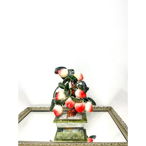 Vintage Peach Tree Bonsai Table Decor/ Abundance Jade Tree.