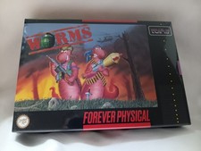 LIMITED RUN WORMS FOR THE SNES! CIB! SEALED! GREY CARTRIDGE VERION!