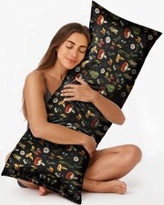 Silk Body Pillow Cover W/ Zipper 20x54 Inch Silk Long Pillow Case Women Ladies