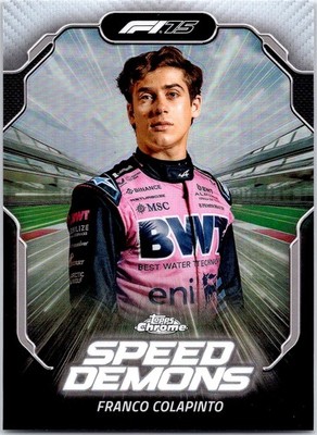 2025 Topps Chrome Formula 1 #SD-9 Franco Colapinto Speed Demons