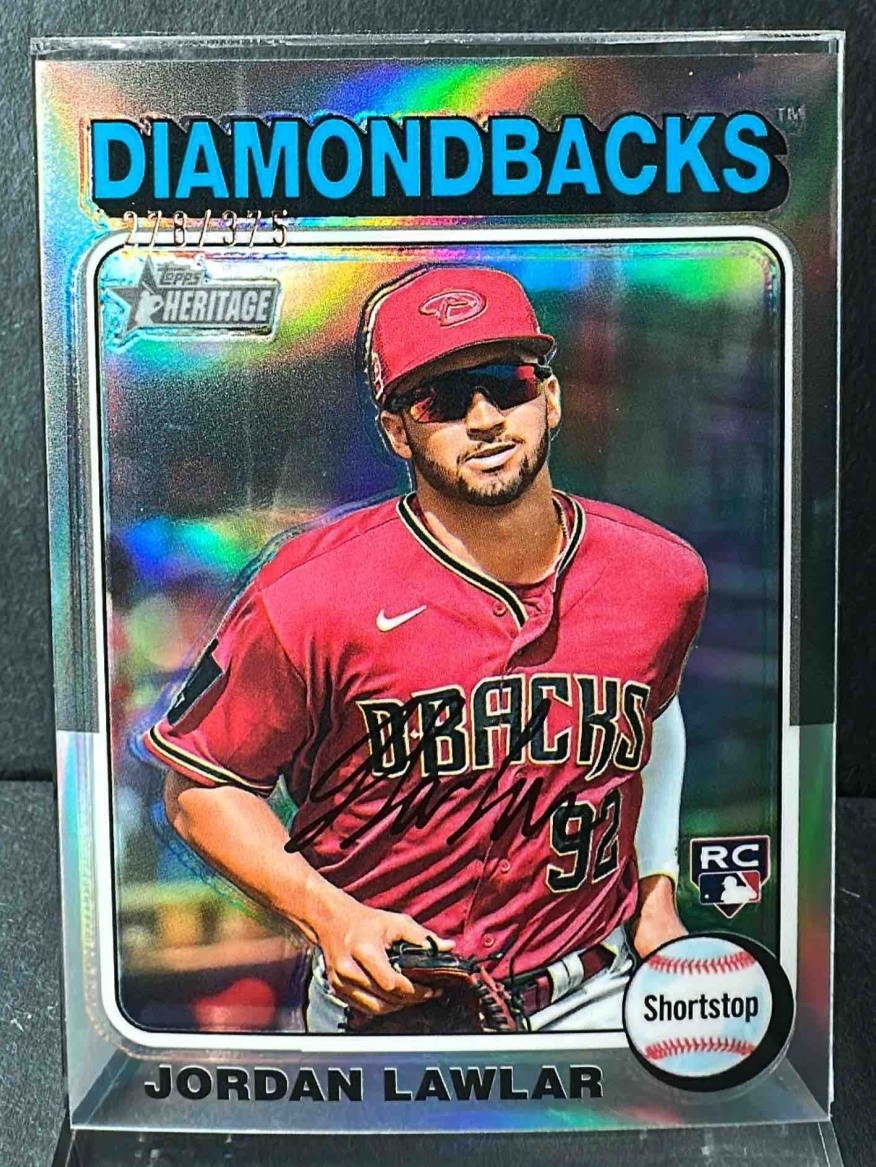 2024 Topps Heritage Jordan Lawlar #429 Chrome Silver Refractor /375 RC