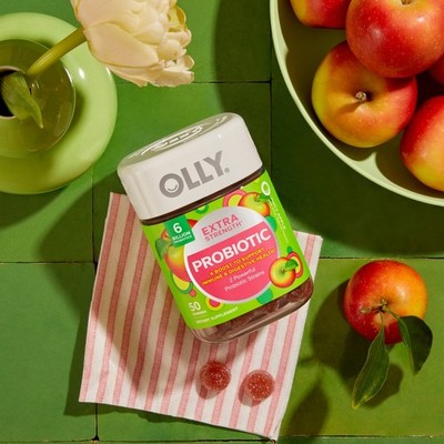 OLLY Extra Strength Probiotic Gummies for Immune and Digestive Support 50ct